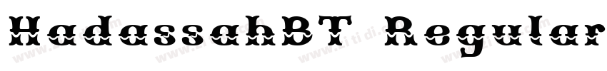 HadassahBT Regular字体转换